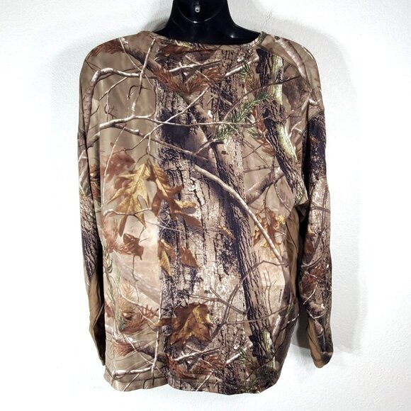 Cabelas XL Mens Camouflage Light Weight Base Layer Long Sleeve Hunting Shirt - Picture 2 of 7